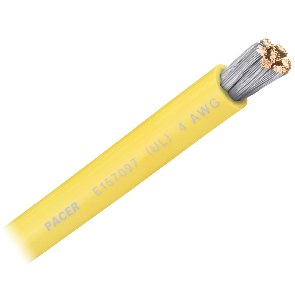 image for Pacer Yellow 4 AWG Battery Cable – Sold By The Foot