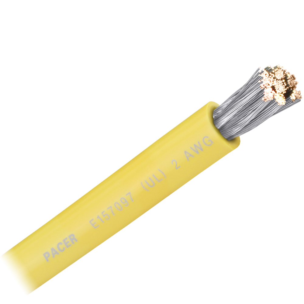 image for Pacer Yellow 2 AWG Battery Cable – Sold By The Foot