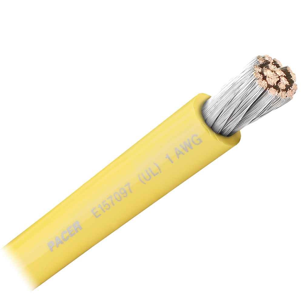 image for Pacer Yellow 1 AWG Battery Cable – Sold By The Foot