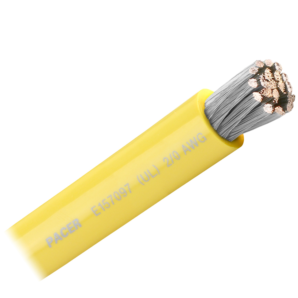 image for Pacer Yellow 2/0 AWG Battery Cable – Sold By The Foot