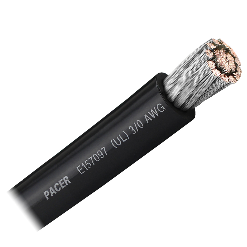 image for Pacer Black 3/0 AWG Battery Cable – Sold By The Foot