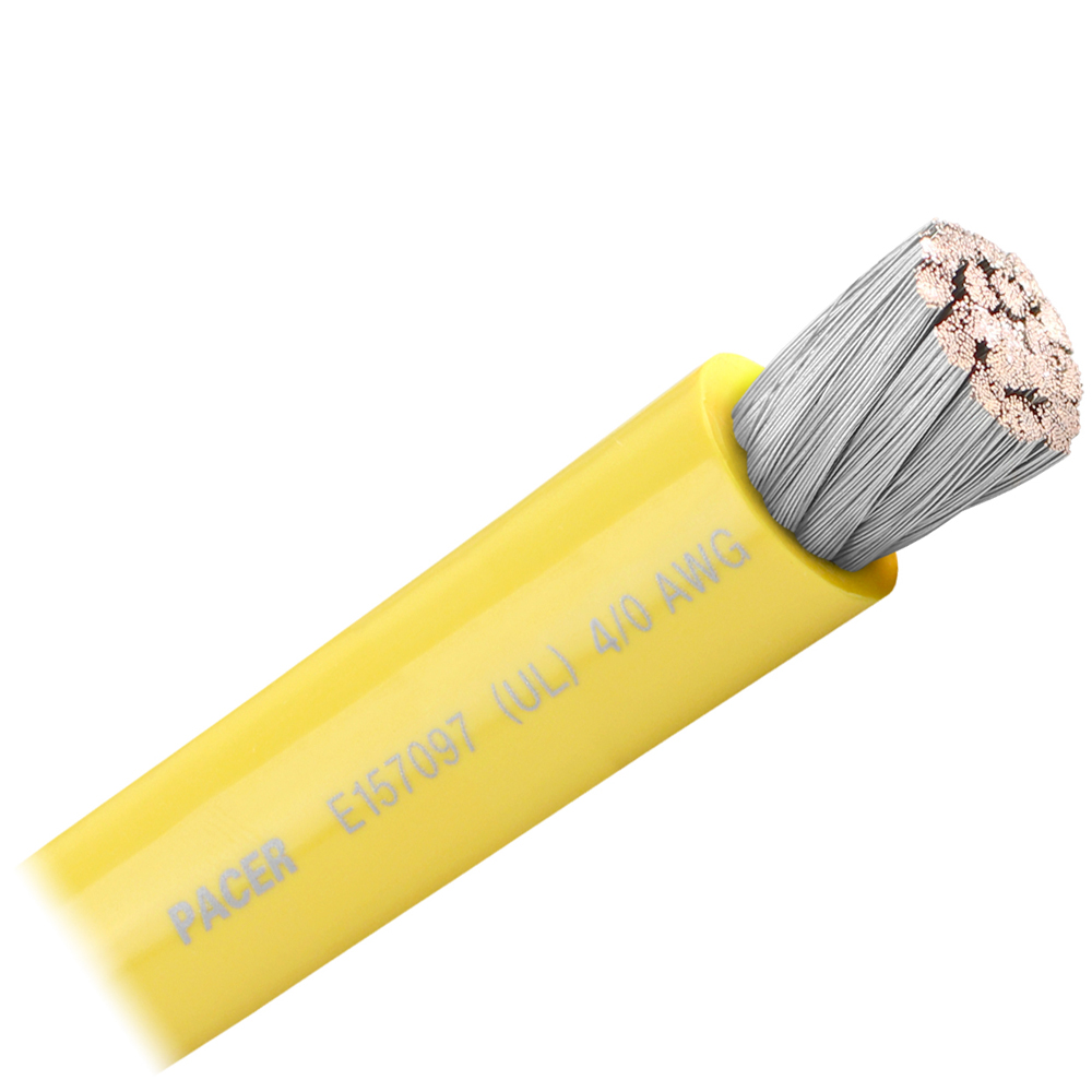 image for Pacer Yellow 4/0 AWG Battery Cable – Sold By The Foot