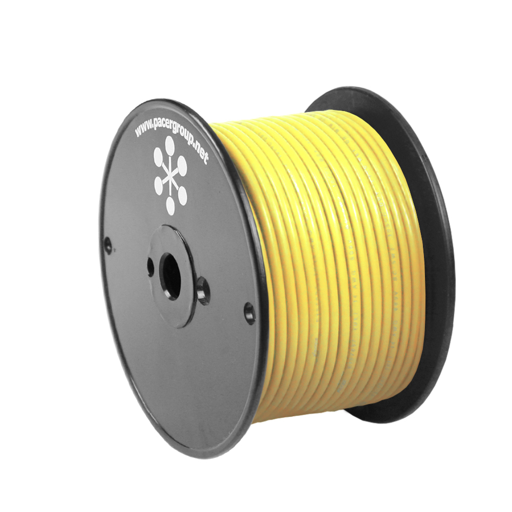image for Pacer Yellow 18 AWG Primary Wire – 100'