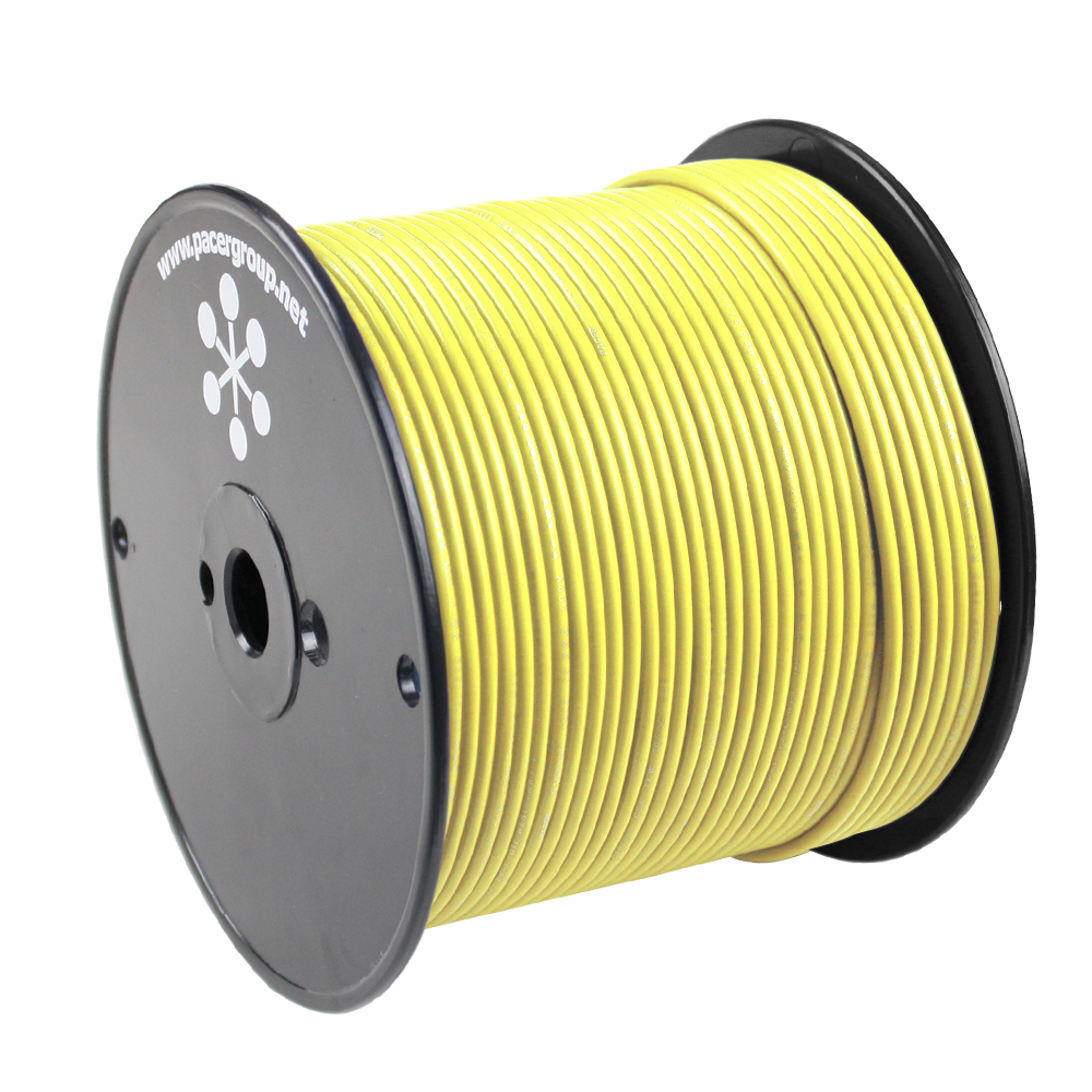 image for Pacer Yellow 18 AWG Primary Wire – 500'