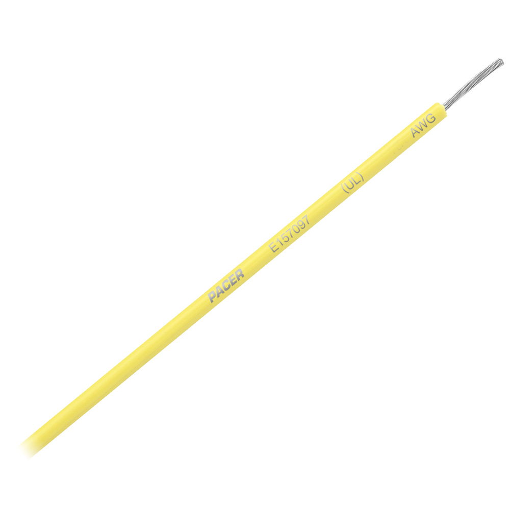 image for Pacer Yellow 16 AWG Primary Wire – 25'