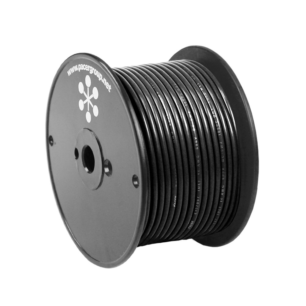 image for Pacer Black 14 AWG Primary Wire – 100'