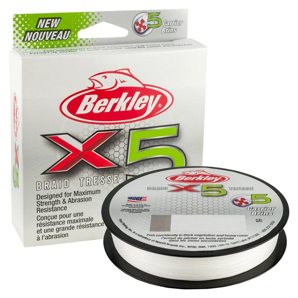 Berkley x5 Braid - 15/6 - 328yds - Crystal CD-95757