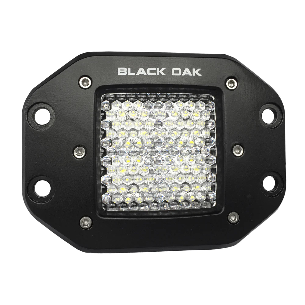 Black Oak Pro Series 2&quot; Flush Mounted Diffused Light - Black CD-95880