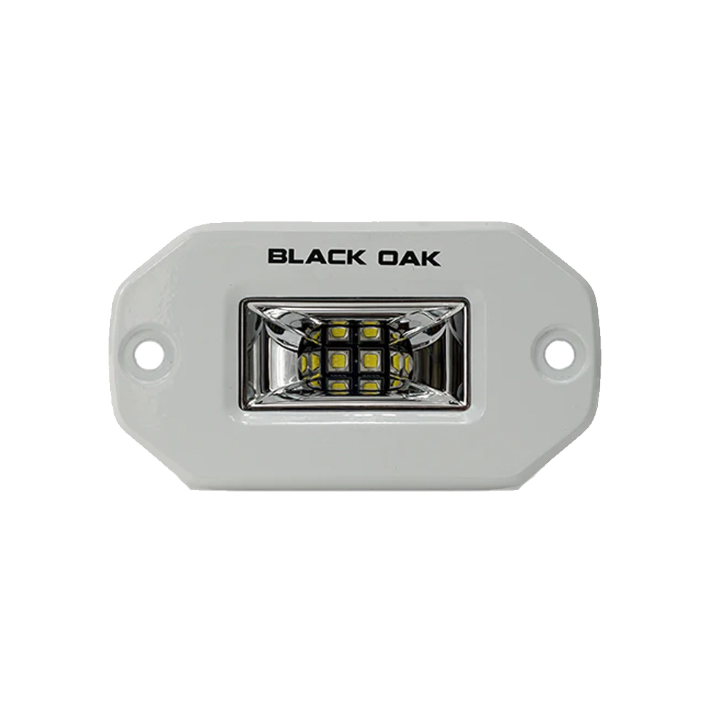 image for Black Oak Pro Series 2″ Flush Mounted Scene Light – White