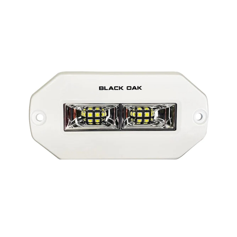 image for Black Oak Pro Series 4″ Flush Mount Spreader Light – White Housing
