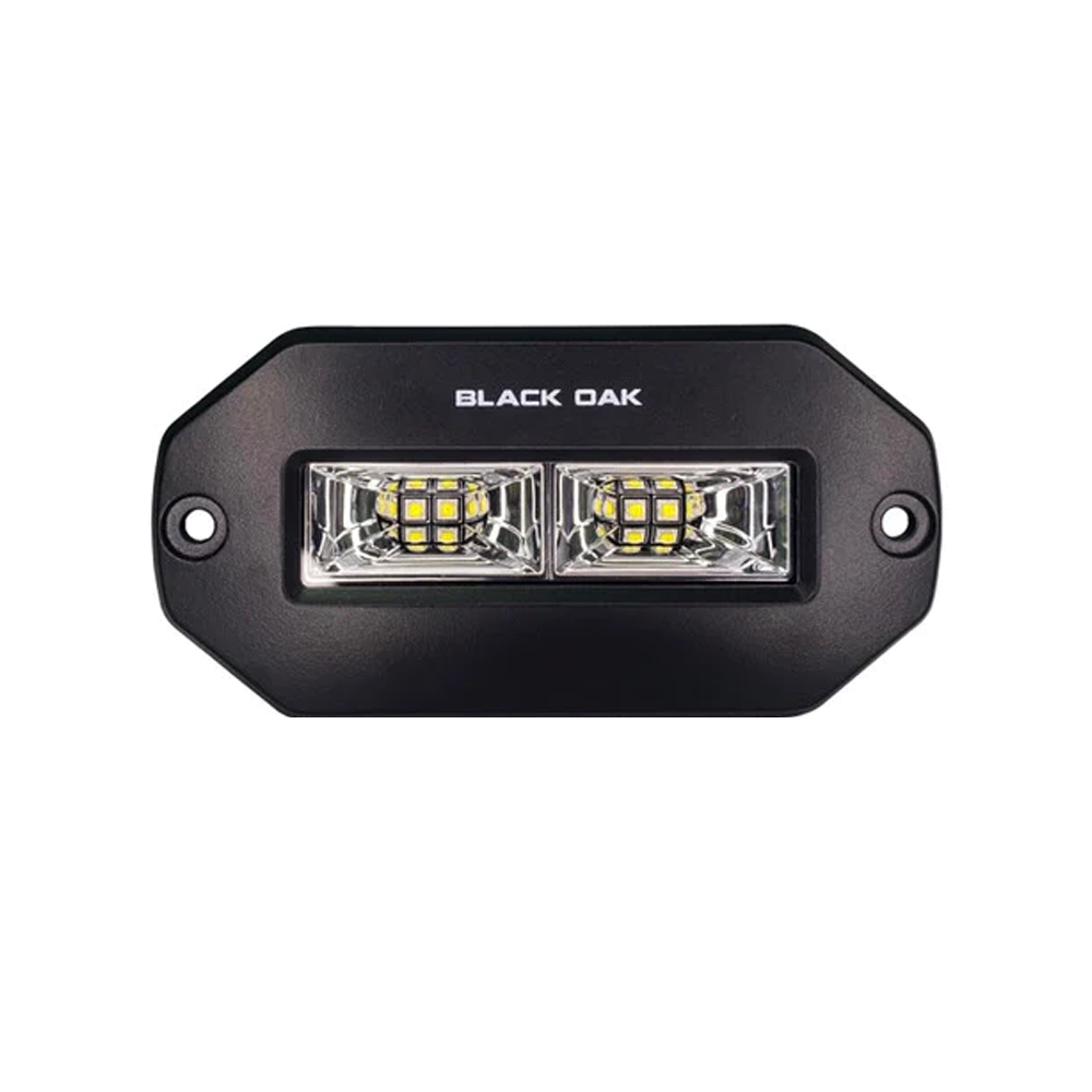 Black Oak Pro Series 4&quot; Flush Mount Spreader Light - Black Housing CD-95890