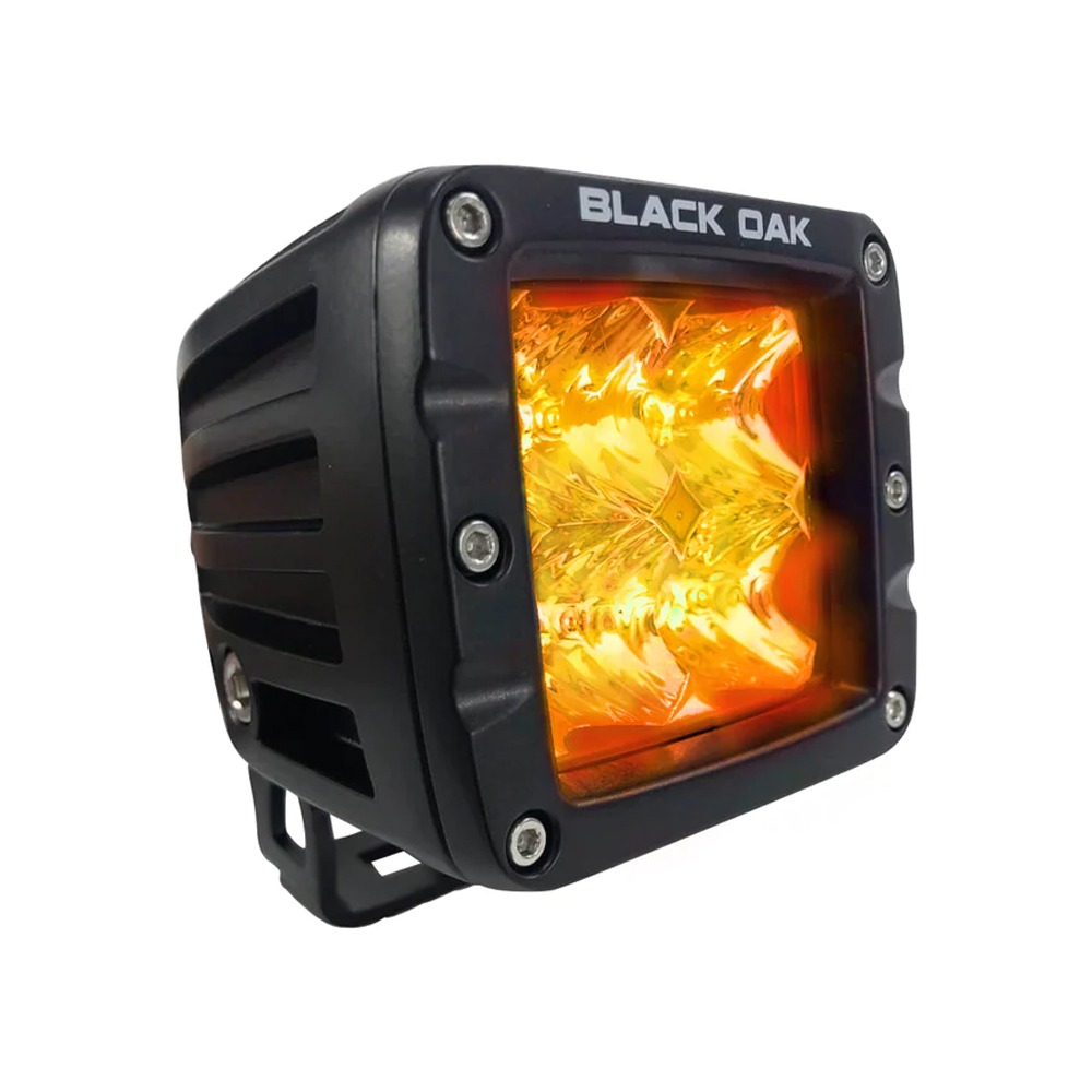 image for Black Oak Pro Series 2″ Amber Flood Pod – Black