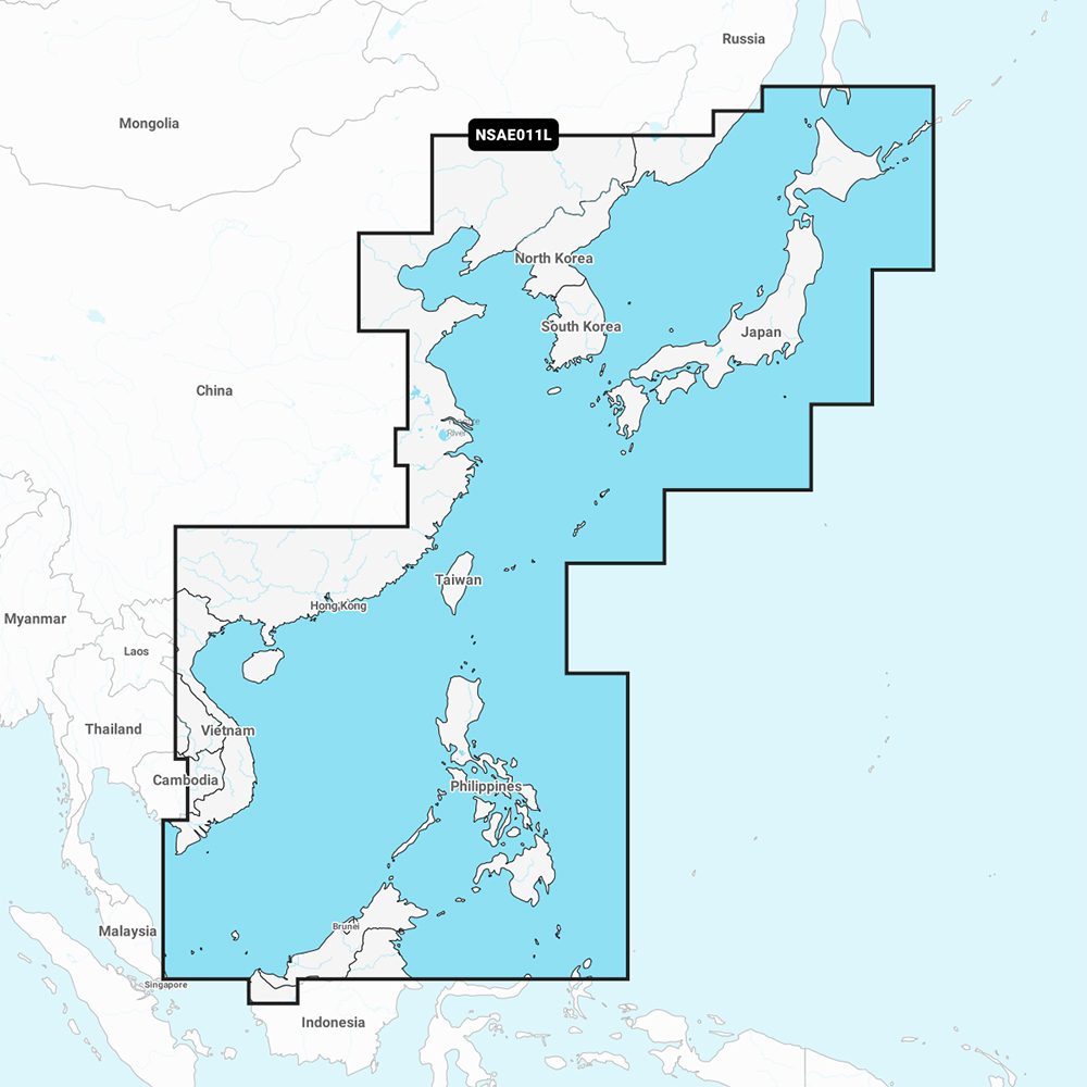 image for Garmin Navionics+ NSAE011L – China Sea & Japan – Marine Chart