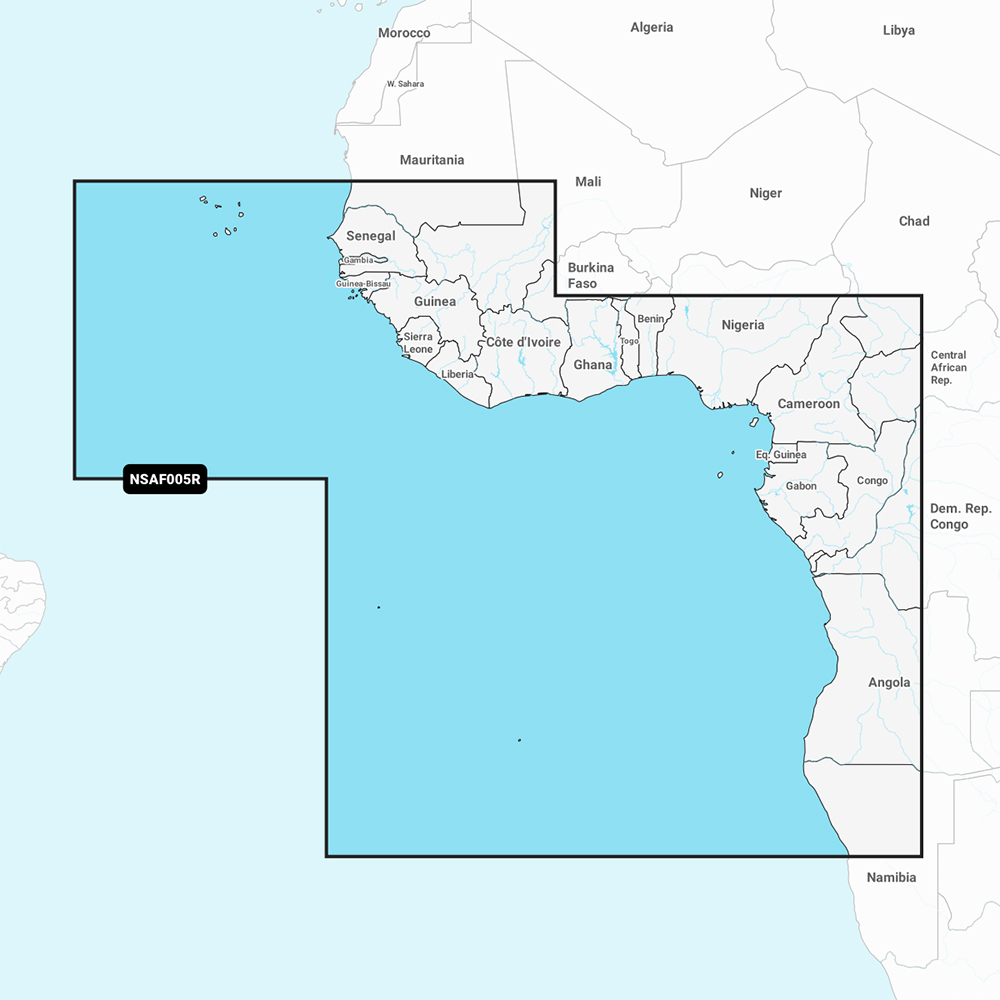 image for Garmin Navionics+ NSAF005R – Africa, West – Marine Chart