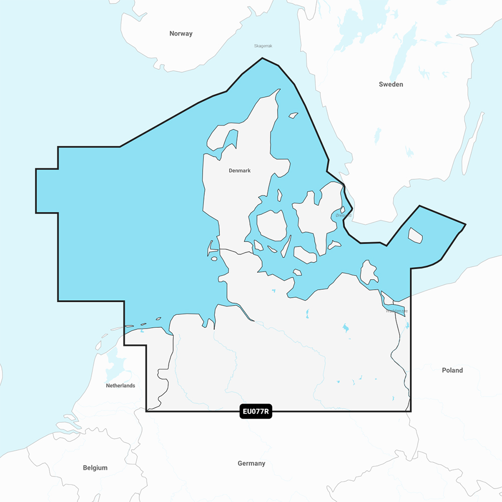 image for Garmin Navionics+ NSEU077R – Denmark & Germany, North – Marine Chart