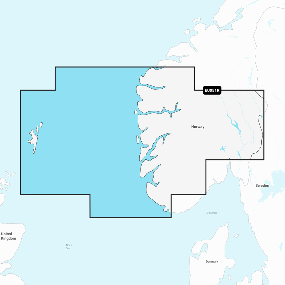 image for Garmin Navionics+ NSEU051R – Norway, Lista to Sognefjord – Marine Chart