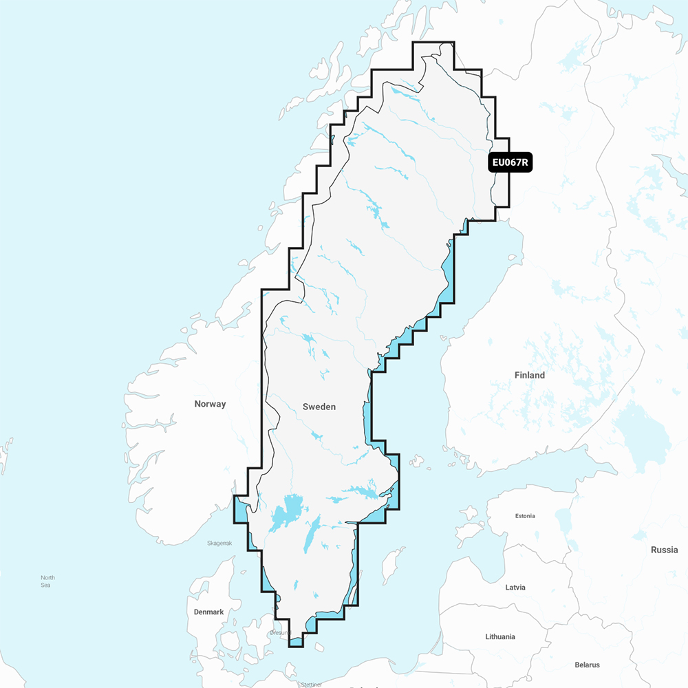 image for Garmin Navionics+ NSEU067R – Sweden Lakes & Rivers – Marine Chart