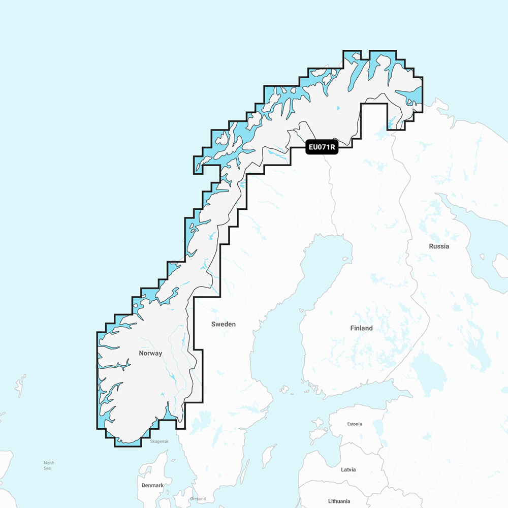 image for Garmin Navionics+ NSEU071R – Norway Lakes & Rivers – Inland Marine Chart