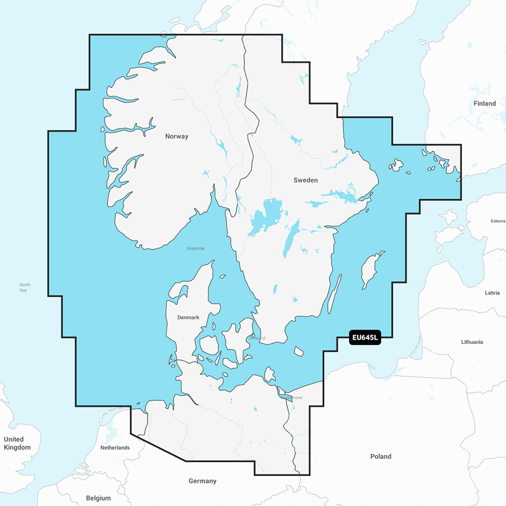 image for Garmin Navionics+ NSEU645L – Skagerrak & Kattegat – Marine Chart