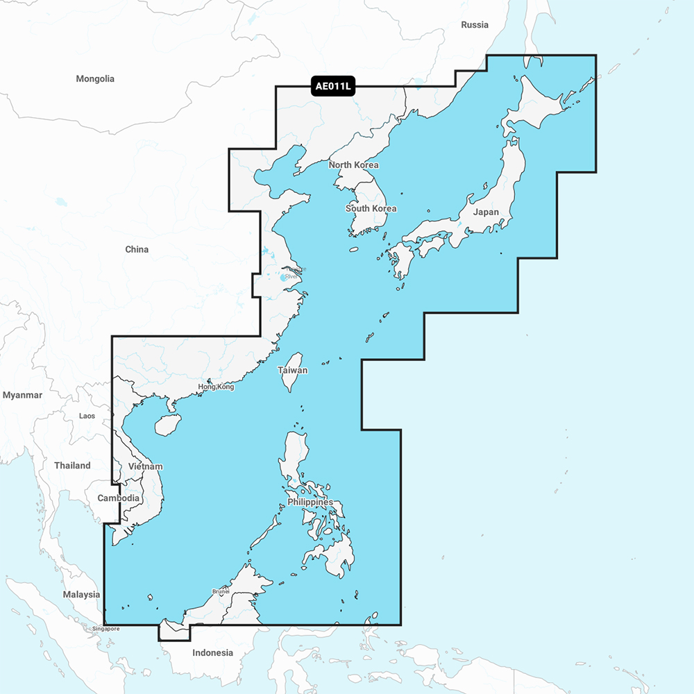 image for Garmin Navionics Vision+ NVAE011L – China Sea & Japan – Marine Chart