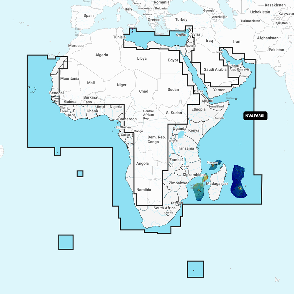 image for Garmin Navionics Vision+ NVAF630L – Africa & Middle East – Marine Chart