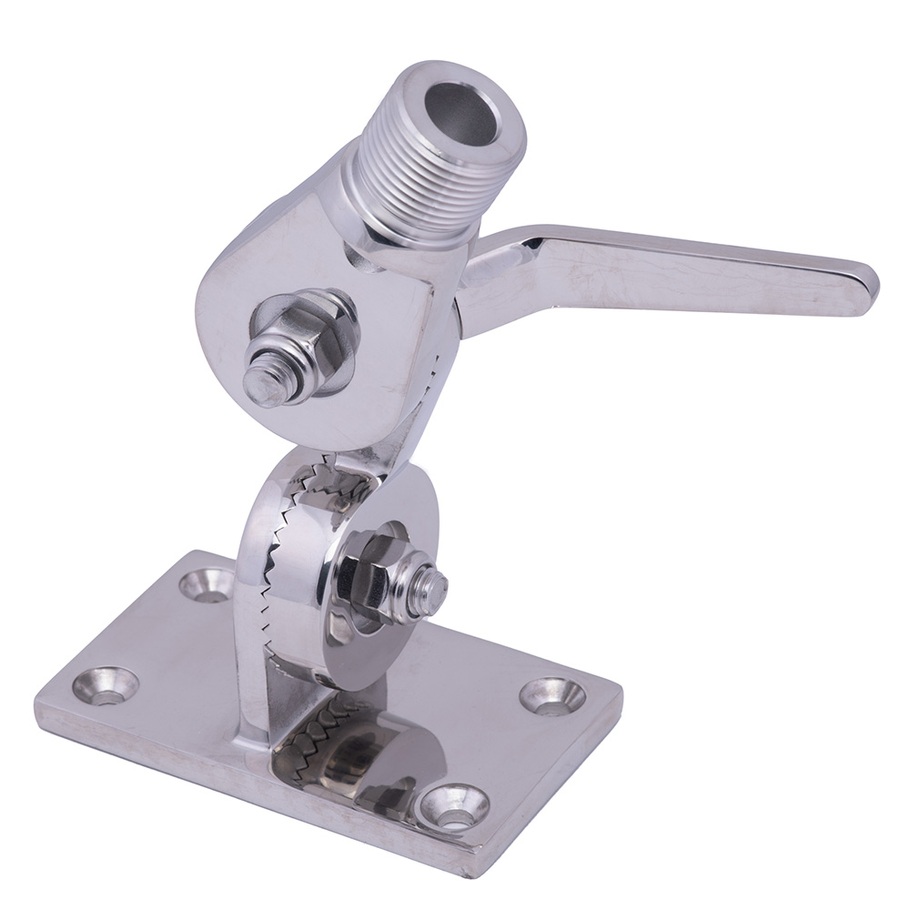 image for Whitecap Heavy-Duty Ratchet Antenna Mount – 316 Stainless Steel