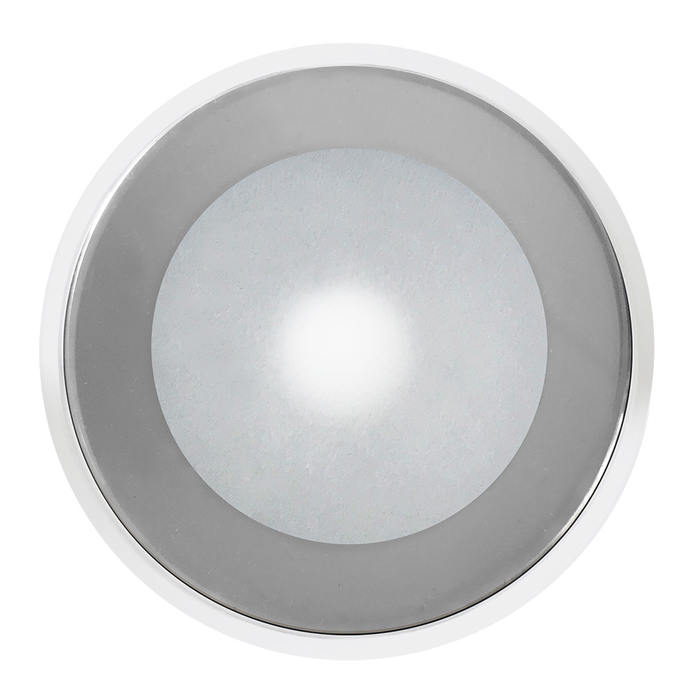 image for Shadow-Caster DLX Series Down Light – White Housing – RGB – Chrome Bezel