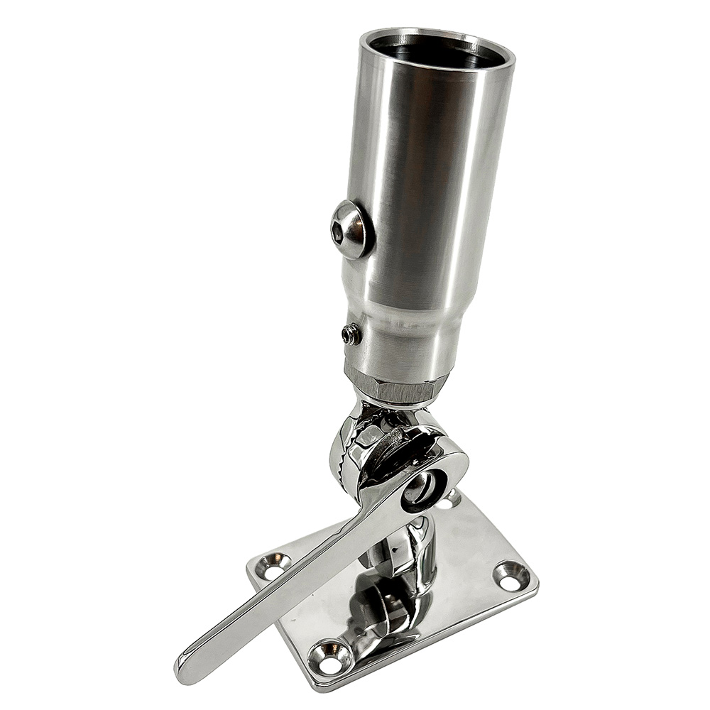image for Seaview Starlink Stainless Steel 1″-14 Threaded Adapter & Stainless Steel Ratchet Base
