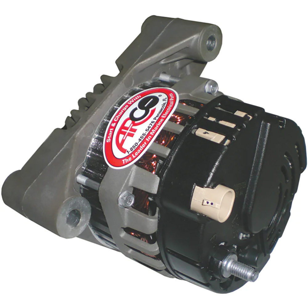 image for ARCO Marine Premium Replacement Inboard Alternator w/55mm Multi-Groove Pulley – 12V 65A