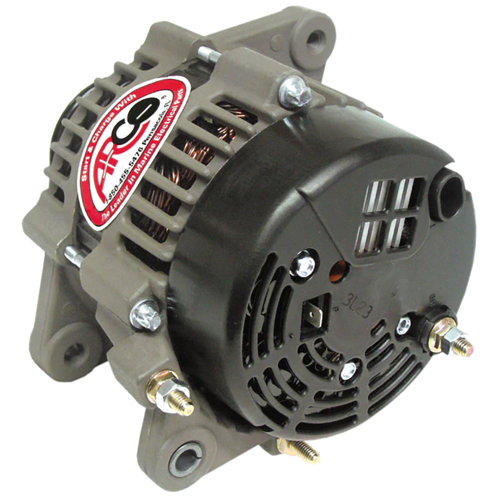 image for ARCO Marine Premium Replacement Alternator w/65mm Multi-Groove Pulley – 12V 70A