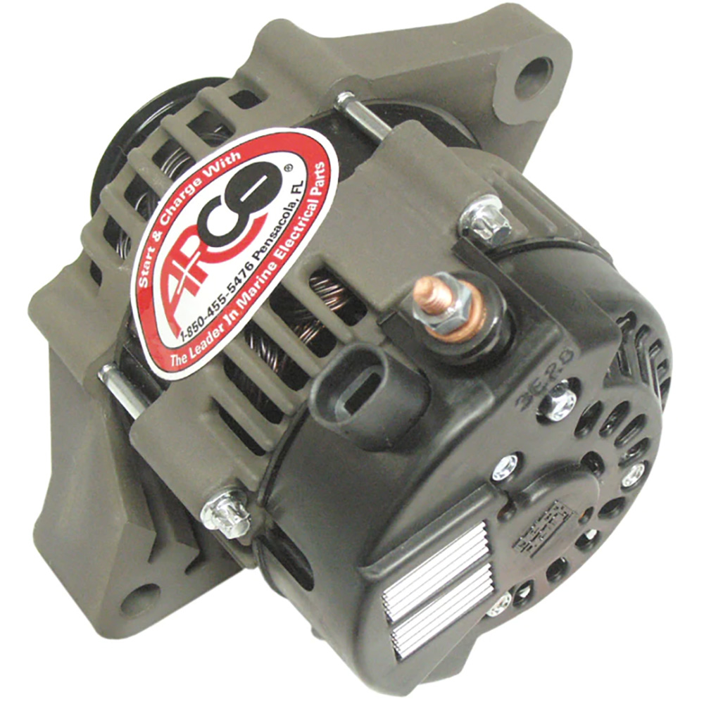 image for ARCO Marine Premium Replacement Outboard Alternator w/Multi-Groove Pulley – 12V 50A