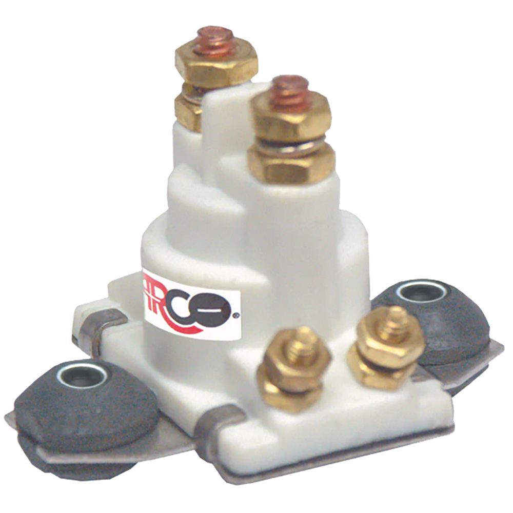 ARCO Marine Outboard Solenoid w/Flat Isolated Base &amp; White Housing CD-97224