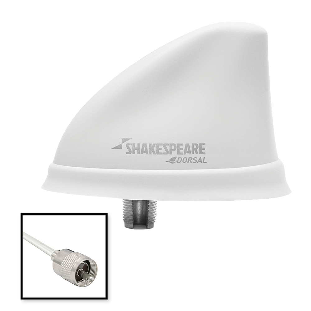 image for Shakespeare Dorsal Antenna White Low Profile 26' RGB Cable w/PL-259