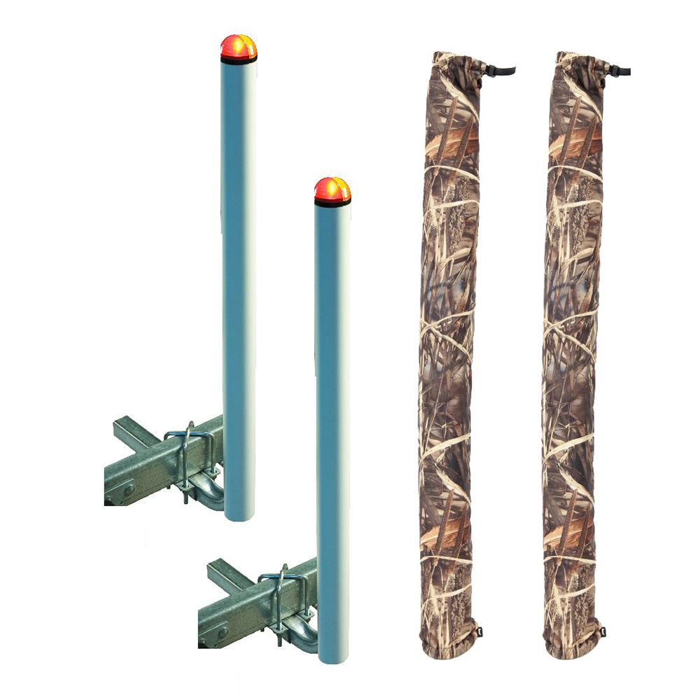 image for C.E. Smith 40″ Post Guide-On w/L.E.D. Posts & FREE Camo Wet Lands Post Guide-On Pads