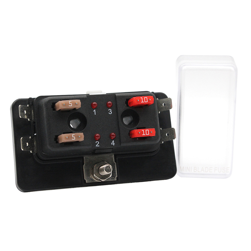 image for Cole Hersee Standard 4 MINI Series Fuse Block w/LED Indicators