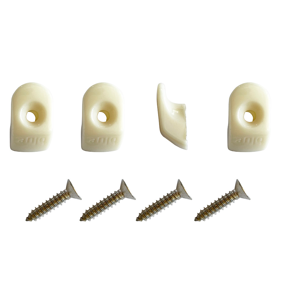 image for Blue Performance White Hooks & Screws – 4 Pieces
