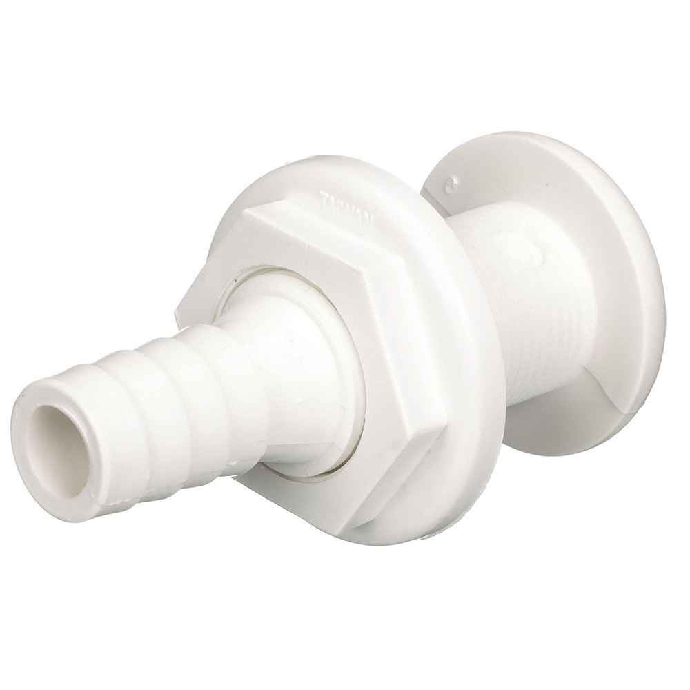 Attwood White Plastic Thru-Hull Fitting - 3/4&quot; Inner Diameter CD-98101