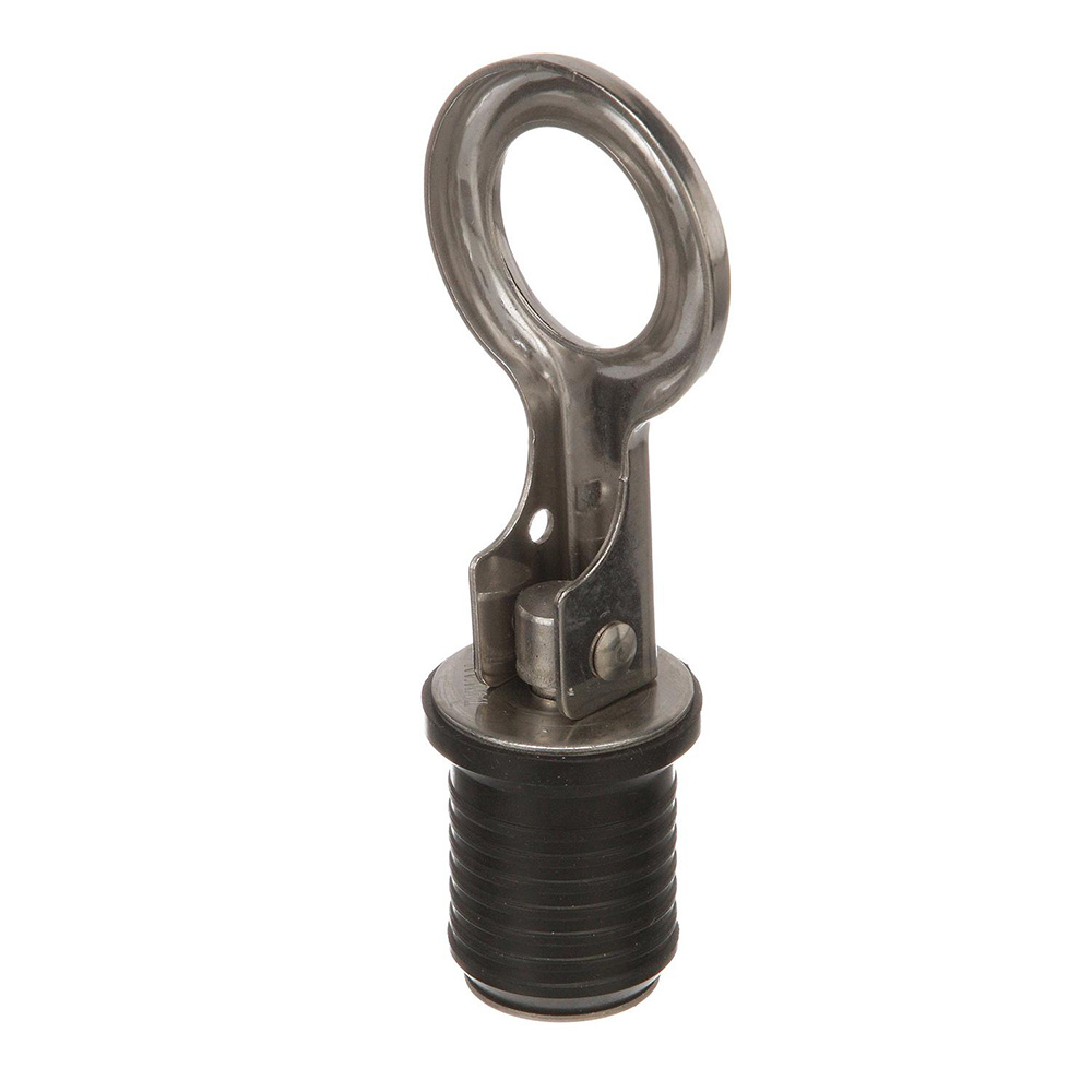 image for Attwood Snap-Handle Stainless Steel Drain Plug – 1″ Diameter