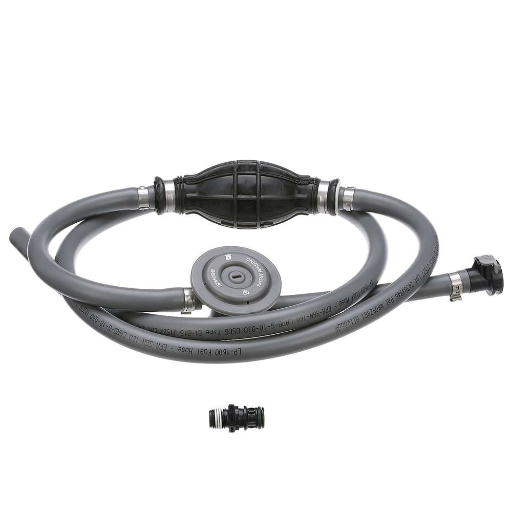 Attwood Universal Fuel Line Kit - 3/8&quot; Dia. x 6&#39; Length w/Sprayless Connectors &amp; Fuel Demand Valve CD-98204