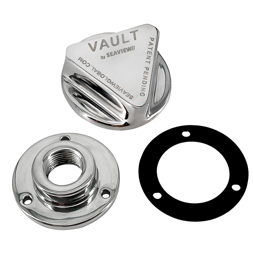 image for Seaview Polished Stainless Steel Vault Pro – Drain Plug & Garboard Assembly