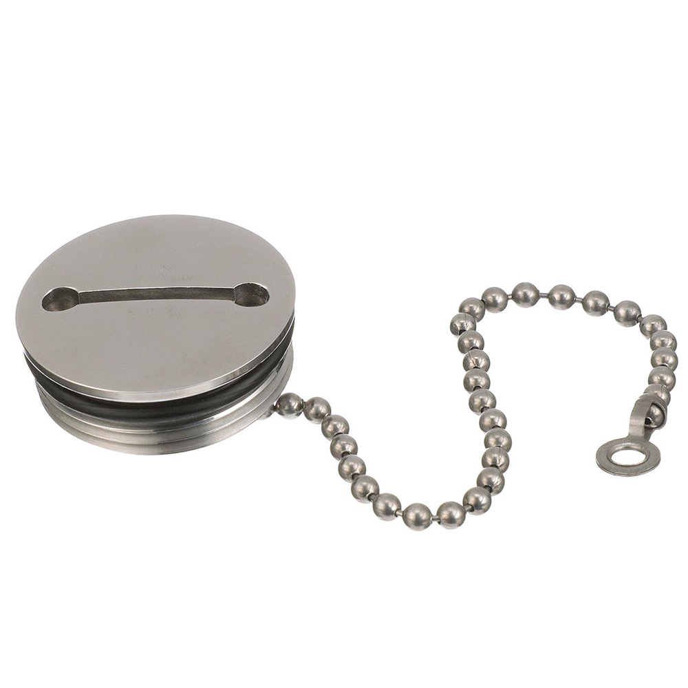 Attwood Deck Fill Replacement Cap &amp; Chain CD-98373