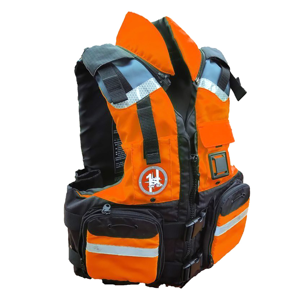 image for First Watch AV-800 4 Pocket Vest Hi-Vis – Orange/Black – S/M