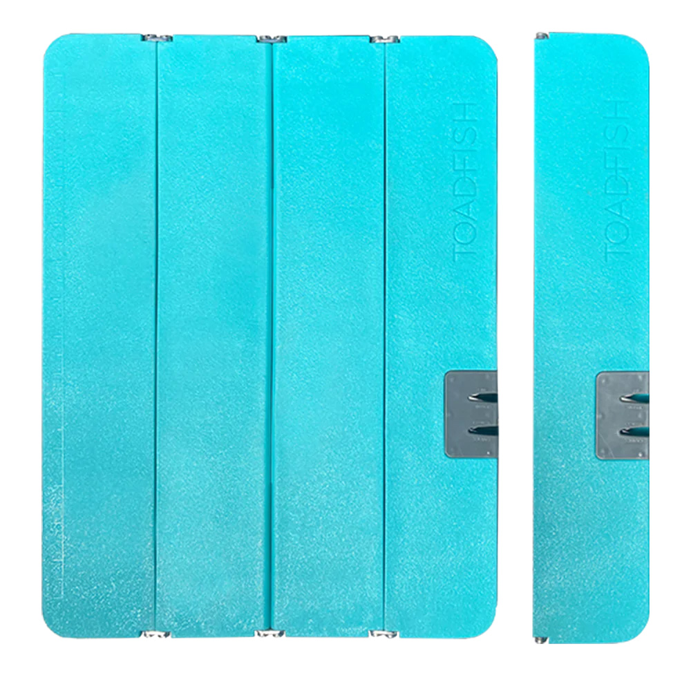 image for Toadfish Stowaway Folding Cutting Board w/Built-In Knife Sharpener – Teal