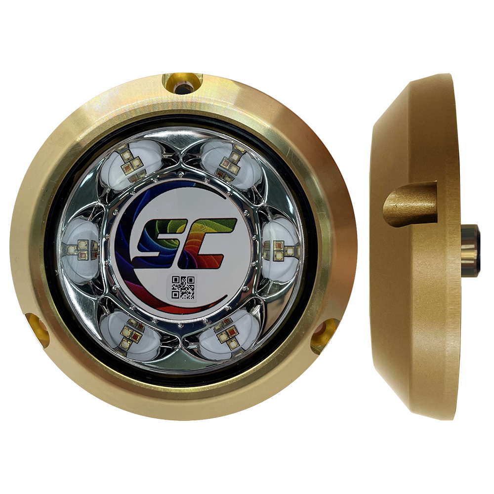 image for Shadow-Caster SC3 Series CC (Full Color Change) Bronze Surface Mount Underwater Light