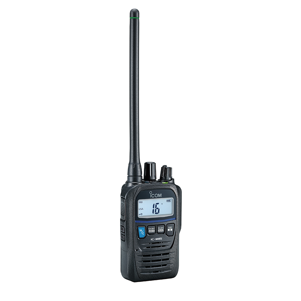 image for Icom M85UL Intrinsically Safe, Ultra Compact Handheld VHF Marine Radio w/5W Power Output