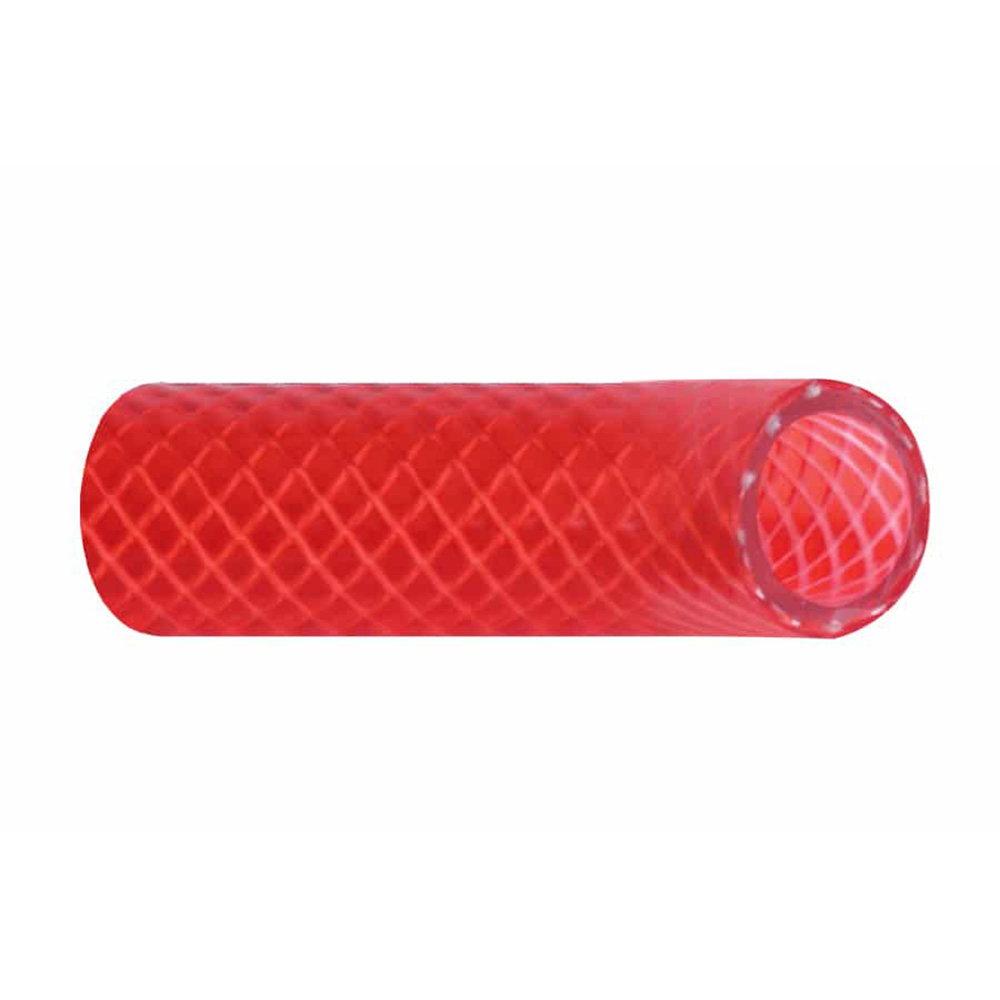 image for Trident Marine 3/4″ x 50' Boxed Reinforced PVC (FDA) Hot Water Feed Line Hose – Drinking Water Safe – Translucent Red