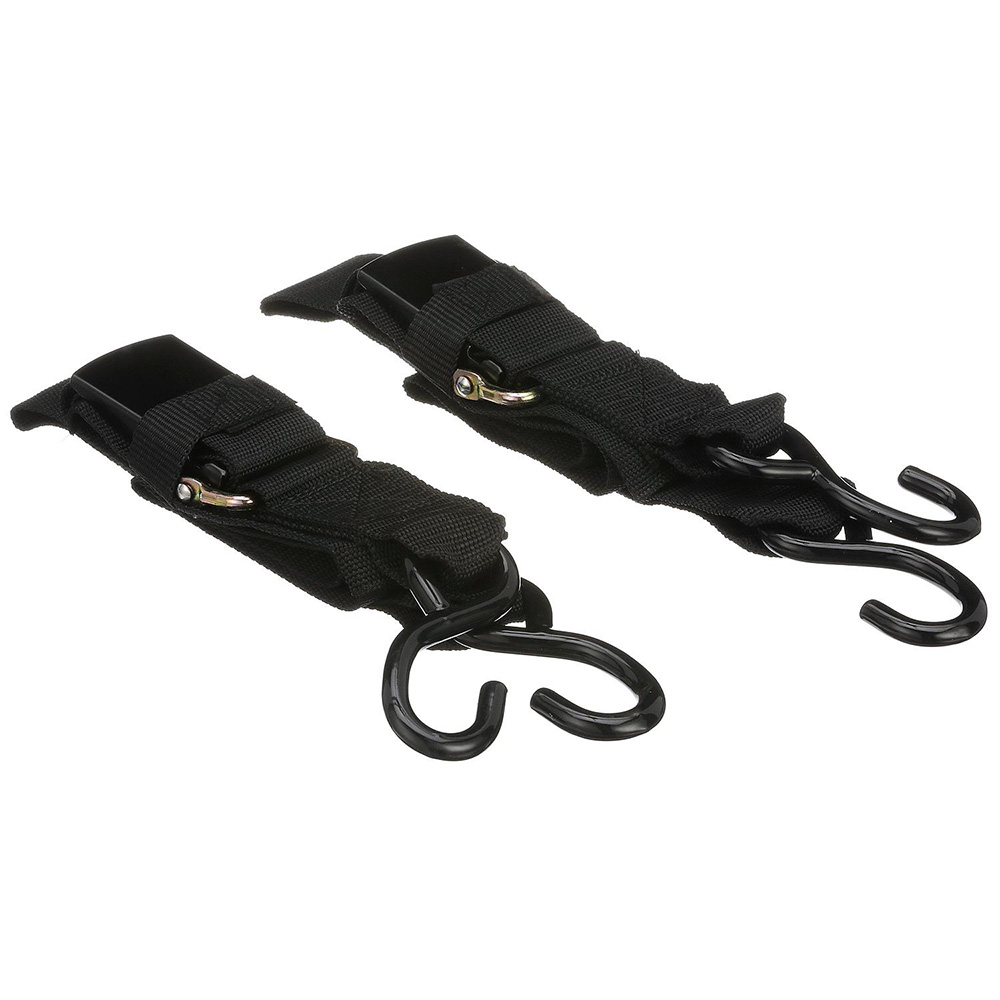 Attwood Quick-Release Transom Tie-Down Straps 2&quot; x 4&#39; Pair CD-98850