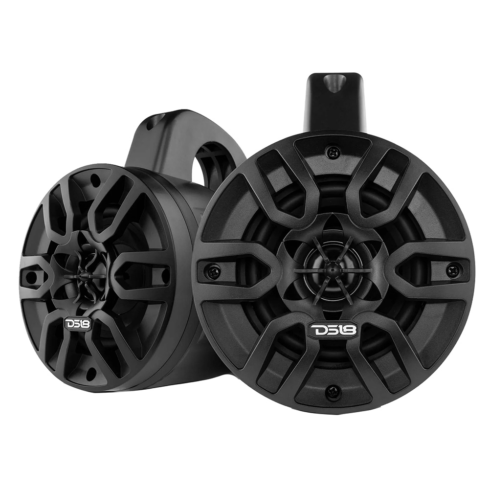 DS18 HYDRO 4&quot; Amplified Wakeboard Tower Speakers w/Bluetooth - Black CD-99129
