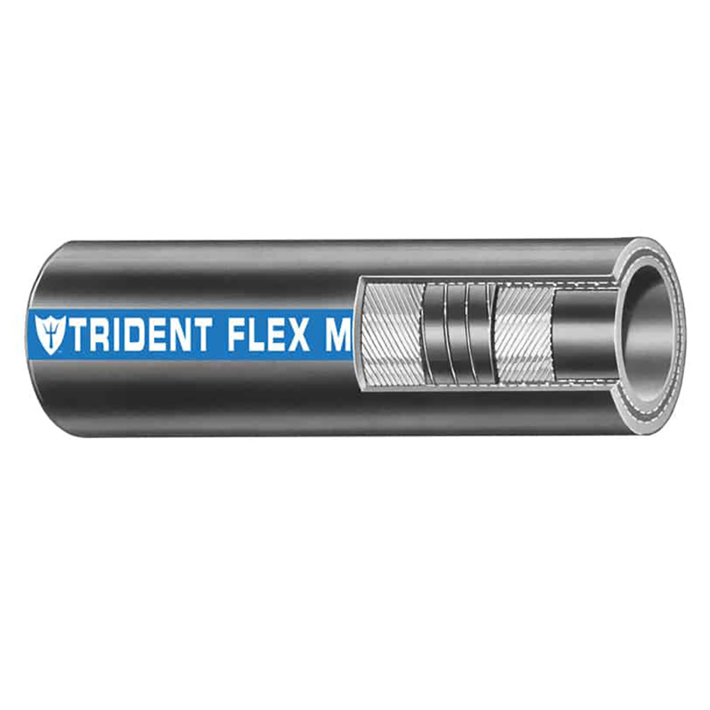 image for Trident Marine 1-1/2″ Flex Marine Wet Exhaust & Water Hose – Black – Sold by the Foot