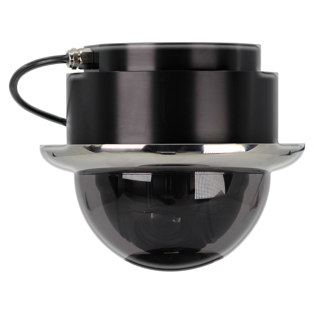 Iris Miniature Marine PTZ Dome Camera - Stainless Bezel - Hi-Resolution Analogue Sensor - 1000TVL - 4 in 1 Video Format CD-99642